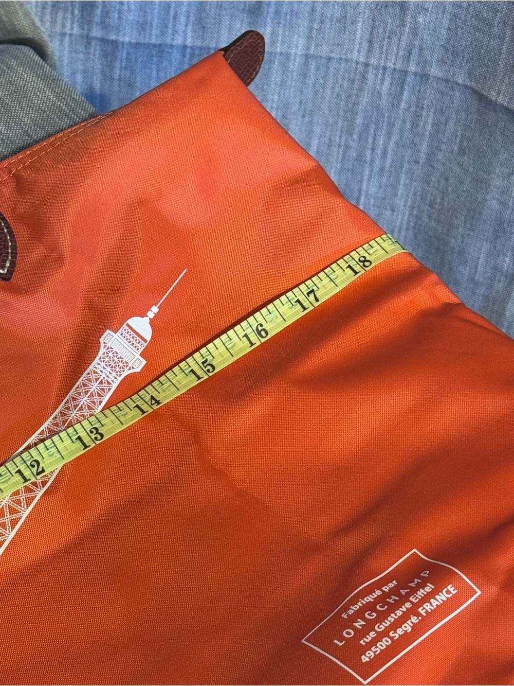 Longchamp Le Pliage Limited Edition Eiffel Tower - Orange - Picture 6 of 10
